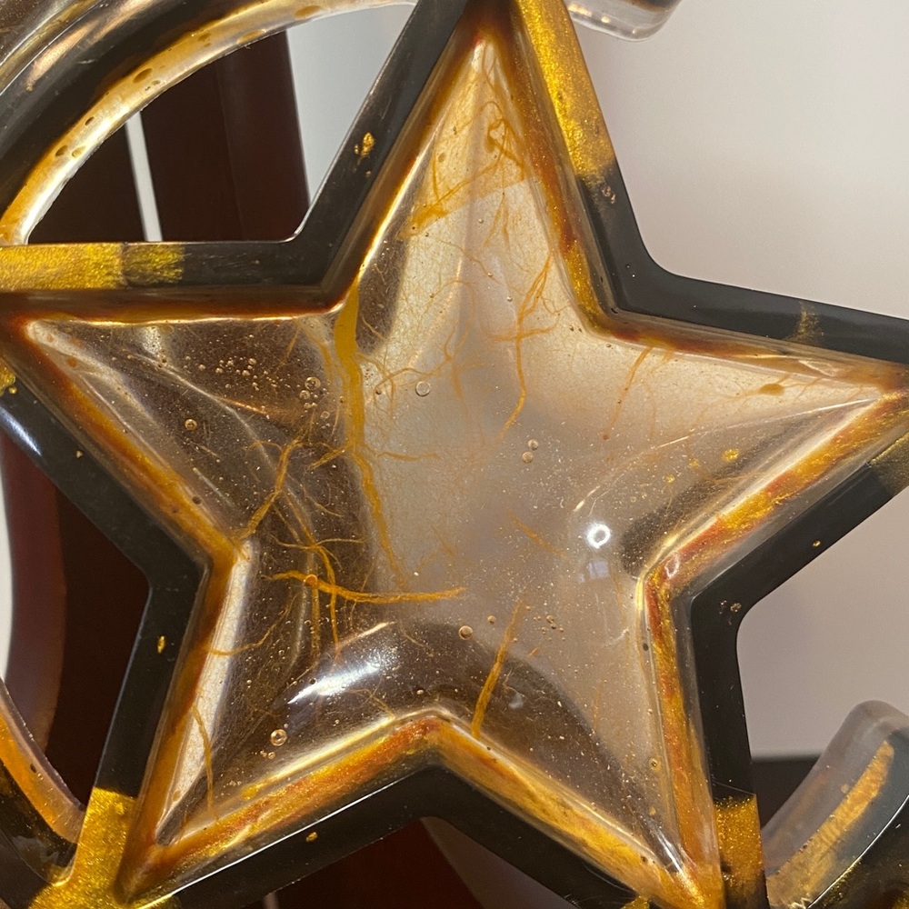 Moon with Star Handmade Resin Tray - Picture 3 of 4